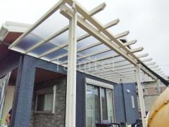フル木製調テラス屋根 YKKサザンテラス パーゴラタイプ 1階
