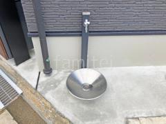 立水栓 ユニソン スプレスタンド60  蛇口1個 洗い場 シャインポット